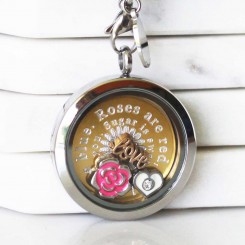 Love Quote Locket - Choose Your Own Quote