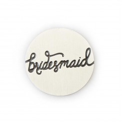 Bridesmaid Plate - Silver Tone