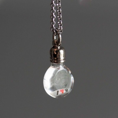 I Love You - Grain of Rice Pendant