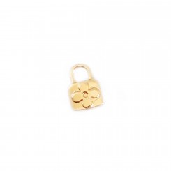 Flower Lock - Gold Tone