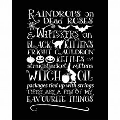 Halloween - My Favourite Things (jpeg file only) 8x10 inch