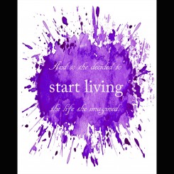 Start Living (jpeg file only) 8x10 inch