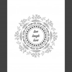 Live Laugh Love (jpeg file) 8x10 inch