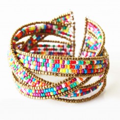 Rainbow Twisted Cuff 