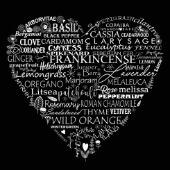 I Heart Essential Oils (jpeg file only) 10x10 inch