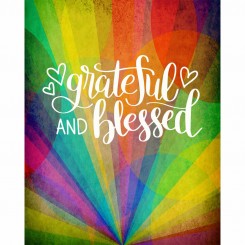 Grateful & Blessed (jpeg file only) 8x10 inch