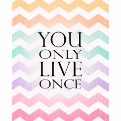 You only live once (jpeg file only) 8x10 inch